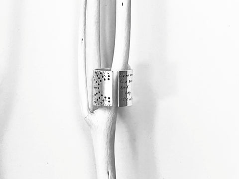 Sun Ring with Custom Personalized Words or Lyrics