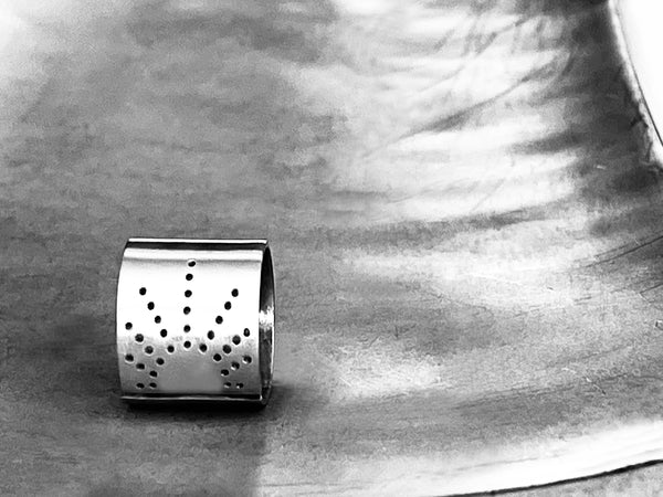 Sun Ring with Custom Personalized Words or Lyrics