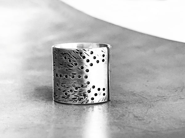 Sun Ring with Custom Personalized Words or Lyrics