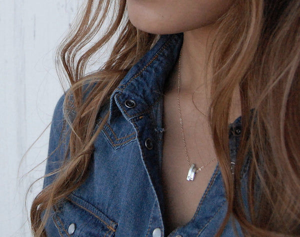 Balancing Act Initial Bars Necklace