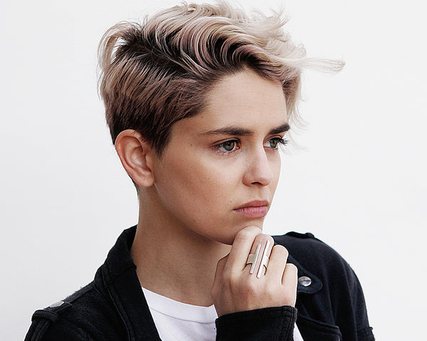 Balancing Act Square Bar Ring