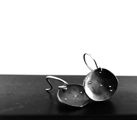 Constellation Earrings for the Daydreamer- Organic Circle Shape Custom Star Sign