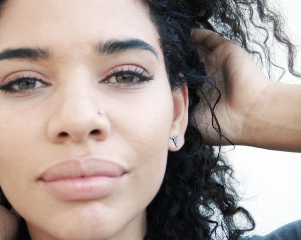 Cow Skull Ear Posts- Cowgirl Style