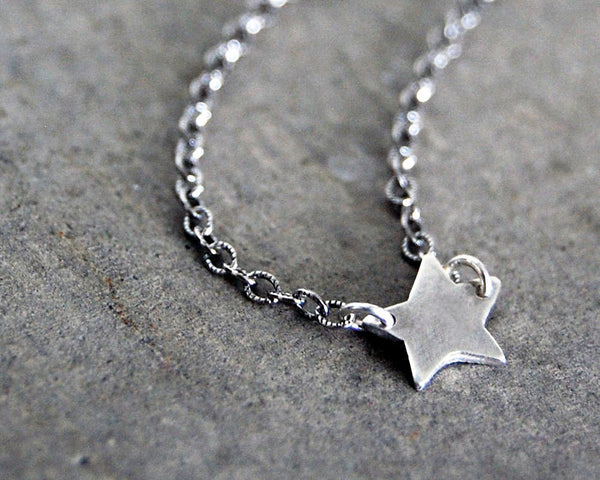 Crescent Moon and Stars Necklace Set