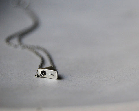 Dimensional Arrow Shaped Initial Necklace