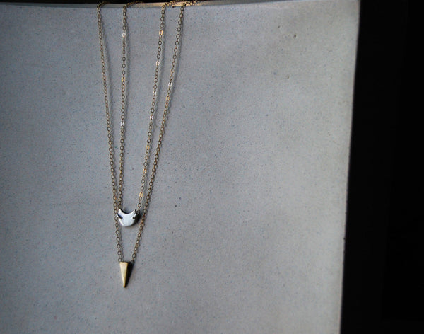 Eclipse Chaser- Crescent Moon Necklace