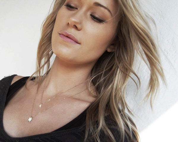 She Talk to Angels- Gold Wings and Heart Set