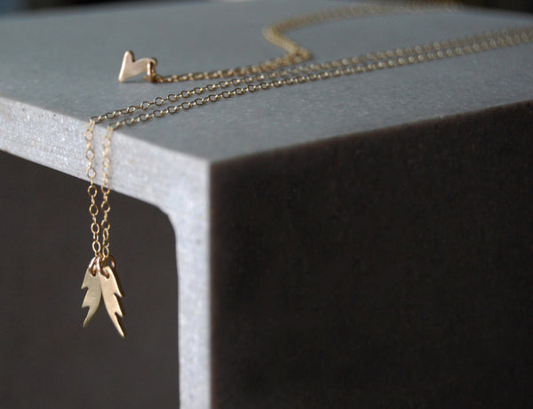 She Talk to Angels- Gold Wings and Heart Set