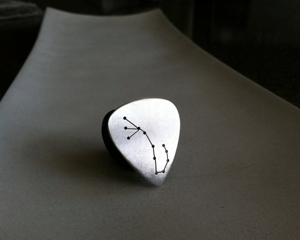 Guitar Pick Necklace- with Custom Constellation