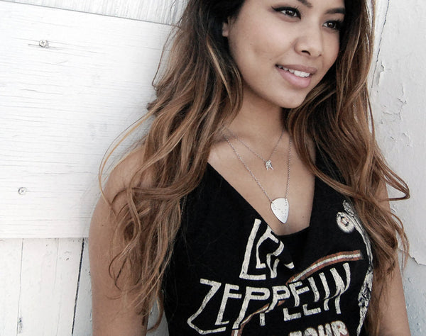 Guitar Pick Necklace- with Custom Constellation