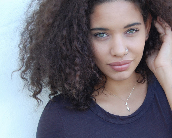 Layered Mini Heart and Wing Necklace