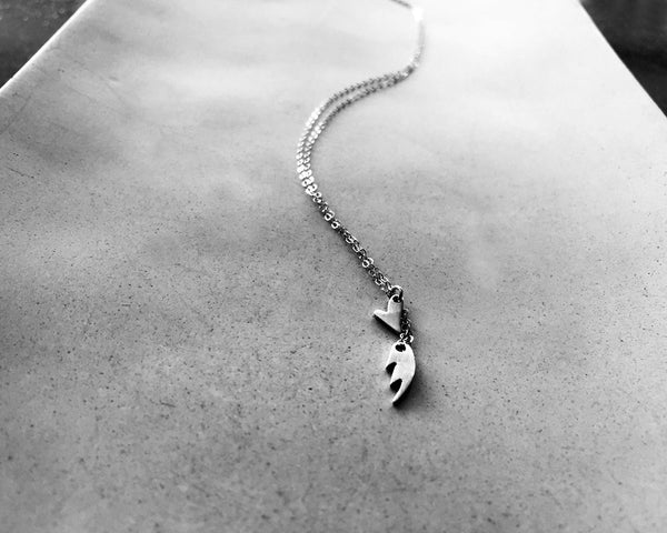 Layered Mini Heart and Wing Necklace