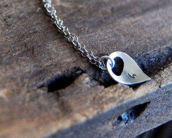 Dog Paw Lotus Petal Necklace - Custom Lower Case Initial or Dog Paw