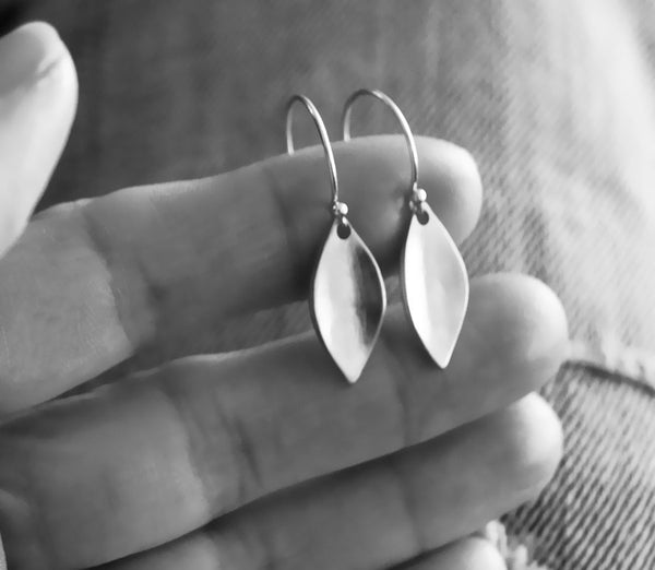 Organic Leaf Earrings