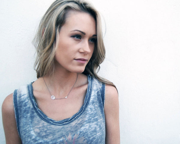 Modern Peace Love Necklace