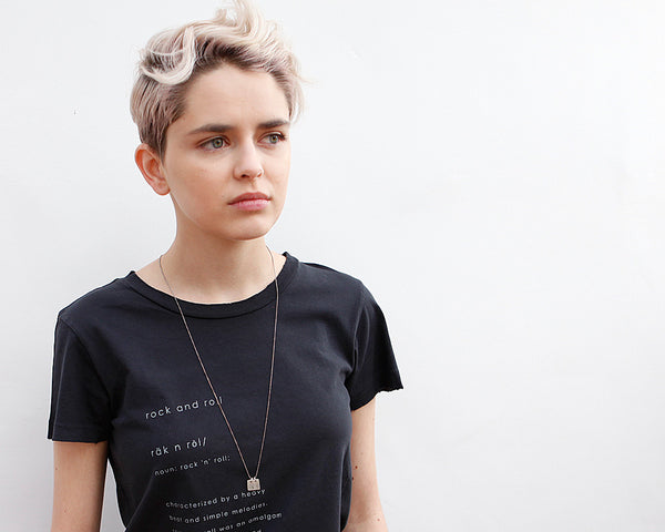 Minimalist Dog Tag Necklace - Two Sterling Silver Tags Personalized with Initials