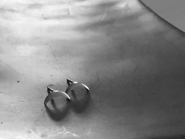 Waning Crescent Moon Studs