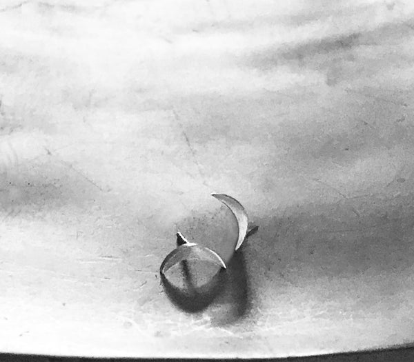 Waning Crescent Moon Studs