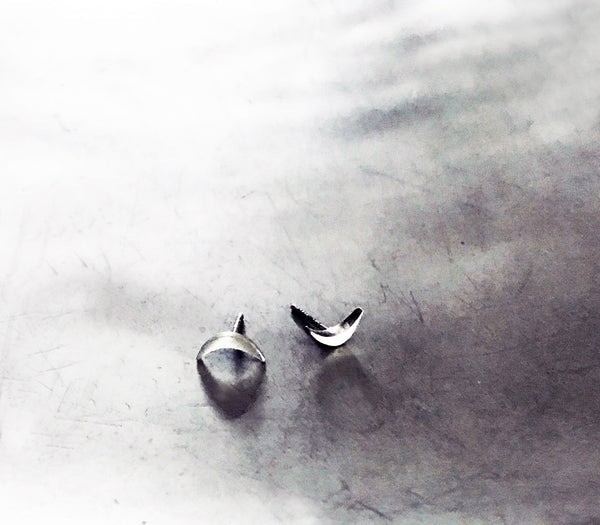 Waning Crescent Moon Studs