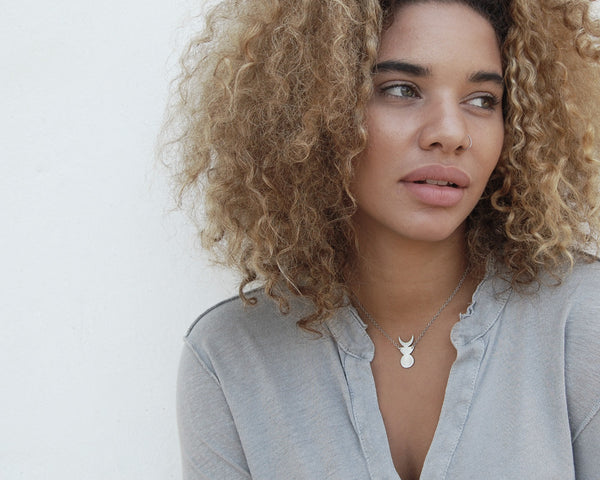 Moon Symbol Moon Phases Necklace