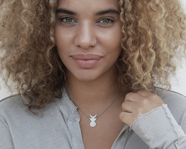 Moon Symbol Moon Phases Necklace