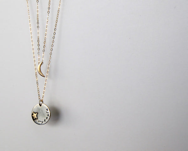 Star Child Name Tag Necklace