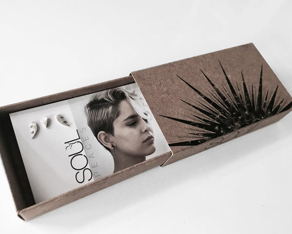 Nostalgia Earrings- Mini Wings and Heart