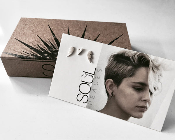 Nostalgia Earrings- Mini Wings and Heart