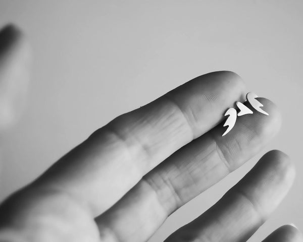 Nostalgia Earrings- Mini Wings and Heart