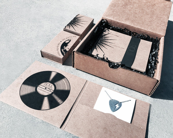 Star Lightning Bolt Necklace in Yellow Brass- Custom Words or Lryics