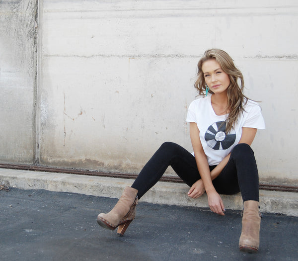 SoulPeaces Rocker Boyfriend Record T-Shirt- Soft, Comfy Tee