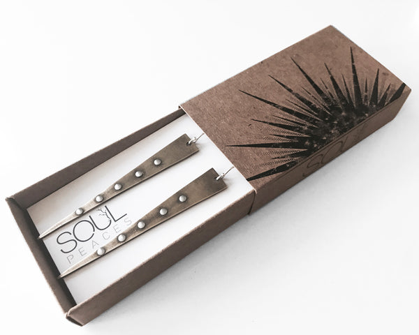 Long Thorn Earrings- Modern Branch Style