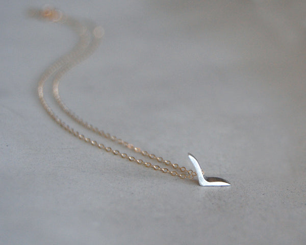 Blackbird Necklace in Brushed Sterling Silver