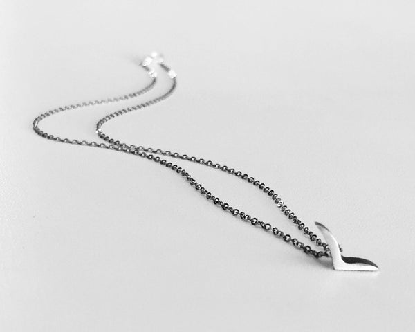 Blackbird Necklace in Oxidized Sterling Silver