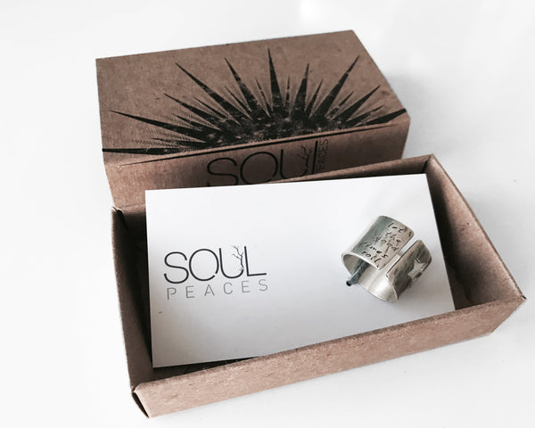 Rock Star Ring with Personalized Words or Lyrics