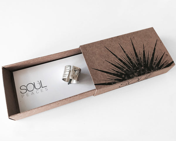 Rock Star Ring with Personalized Words or Lyrics