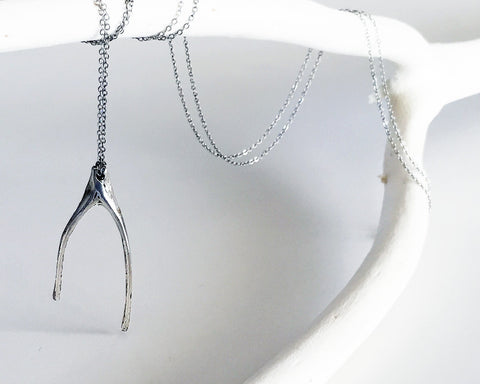 Organic Wishbone Necklace