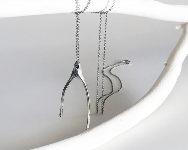 Organic Wishbone Necklace