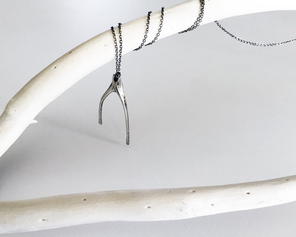 Organic Wishbone Necklace