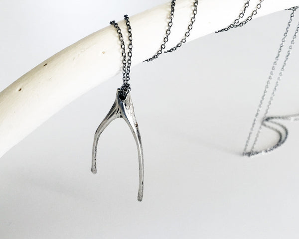 Organic Wishbone Necklace