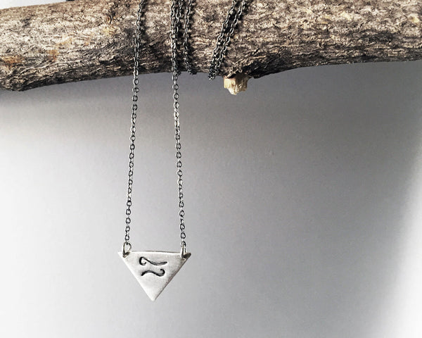 Triangle Zodiac Sign Necklace- Custom